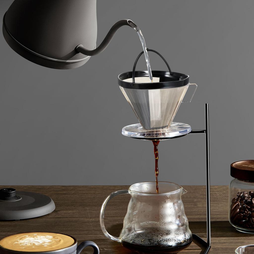 Coffee Filter, Hand Brewed Coffee Pot Without Filter Paper Filter, Drip Type Coffee Net Funnel