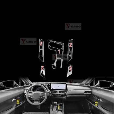 For Lexus UX UX260H -2024 Car Interior Protector Sticker Center Control Navigator Panel Car Accessories TPU Transparent Film