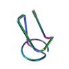 Nordic Style Iron Art Linear Metal Mobile Phone Stand Simple Desktop Business Card Display Stand Office Accessories