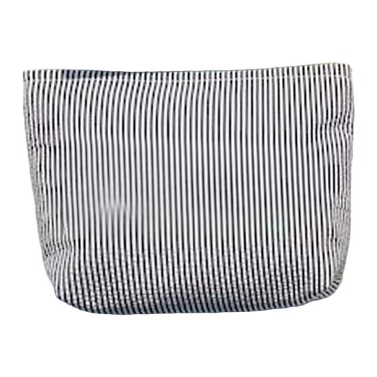 Striped Makeup Bag, Zipper Closure, Durable Portable Cosmetic Storage Bag, for Travel Business Trips And Outdoor Use