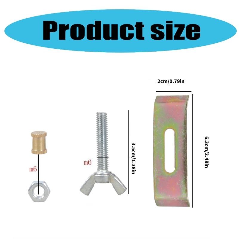 Pack of 6 Undermount Sink Brackets High Strength Support clip  Undermount Sink clip  set for Kitchen & Bathroom Sinks