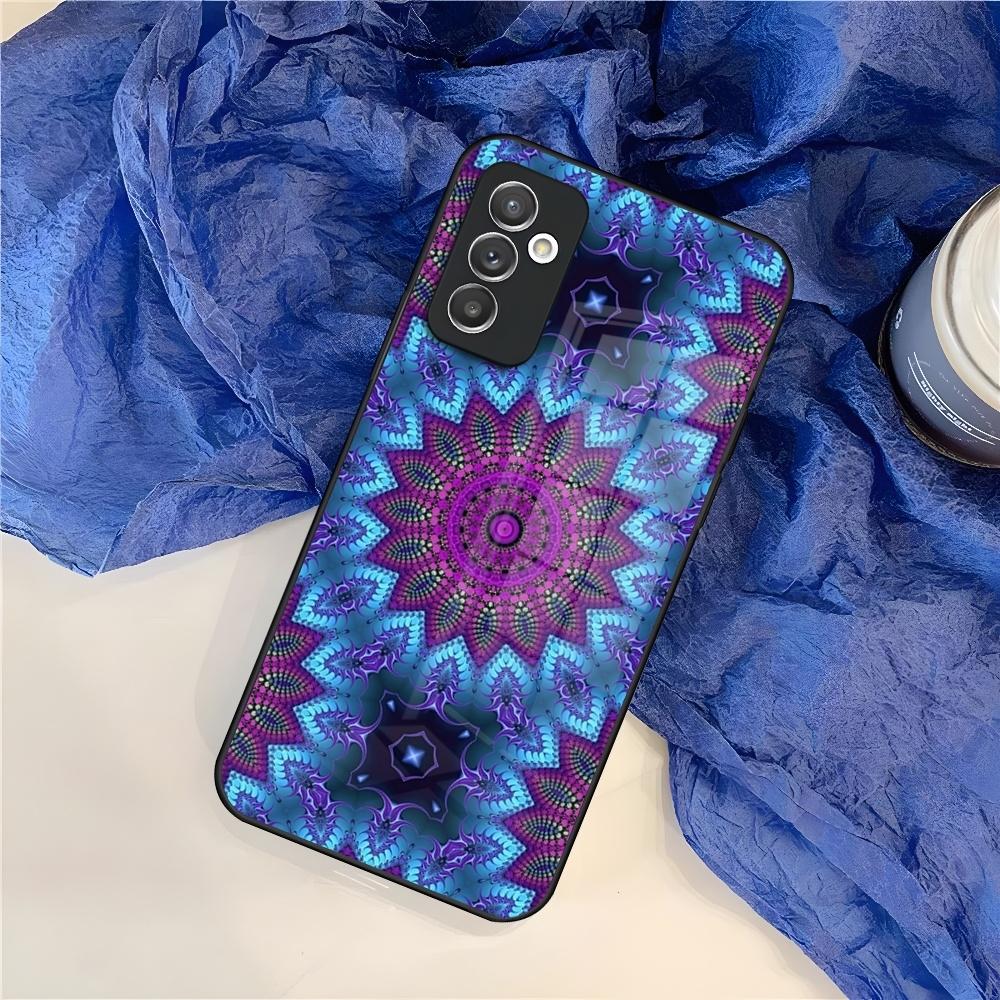 Mandala Chakra Yoga Phone Case for Samsung S25 S24 S30 S21 S23 S20 S22 Fe S10 E S9 Note 20 Pro Ultra Plus glass Cover