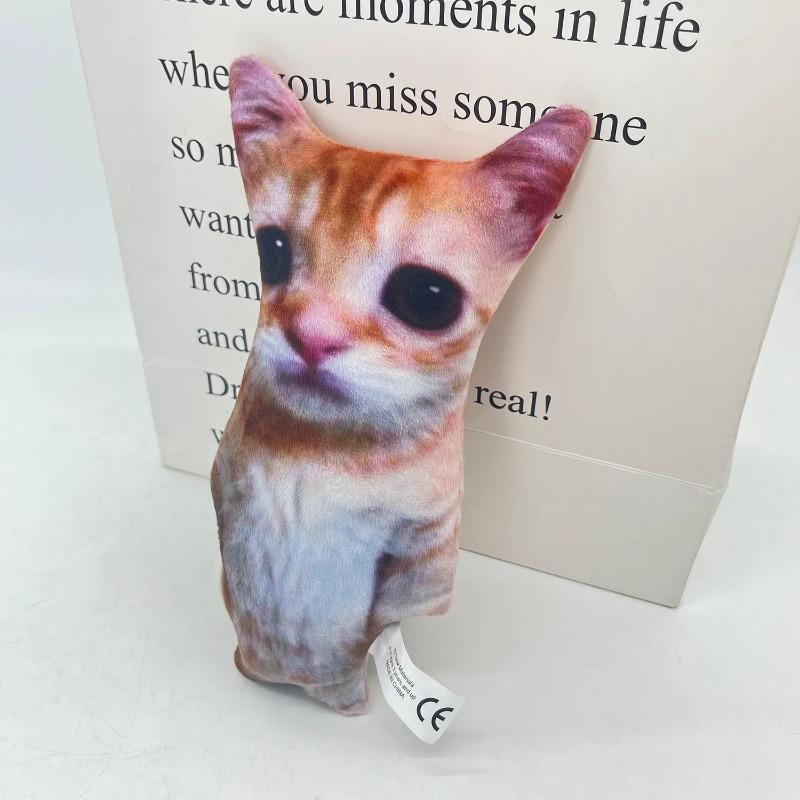 1pc Cute Realistic Cat Plush Toy Stuffed Doll Soft Plush Gift for Kids Home Room Decoration
