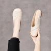 Flat-bottomed slippers women's summer new baotou one-pedal lazy drag comfortable round head casual vacation wind sandals