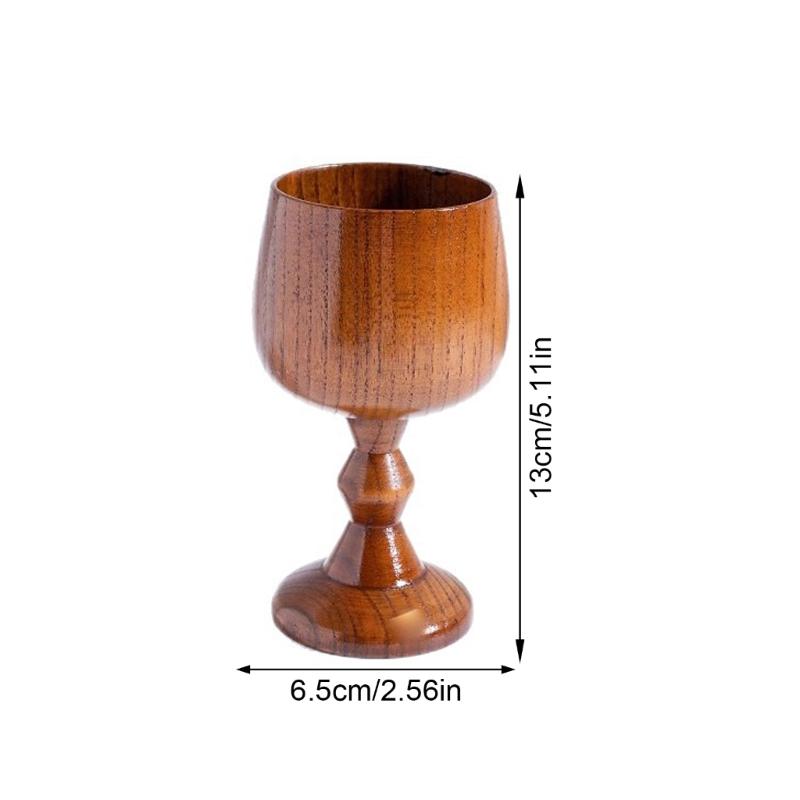 Communion Wine Cup Wooden Stemwares For Red Wine Cocktails Beverages Goblet Cup For Parties And Special Event