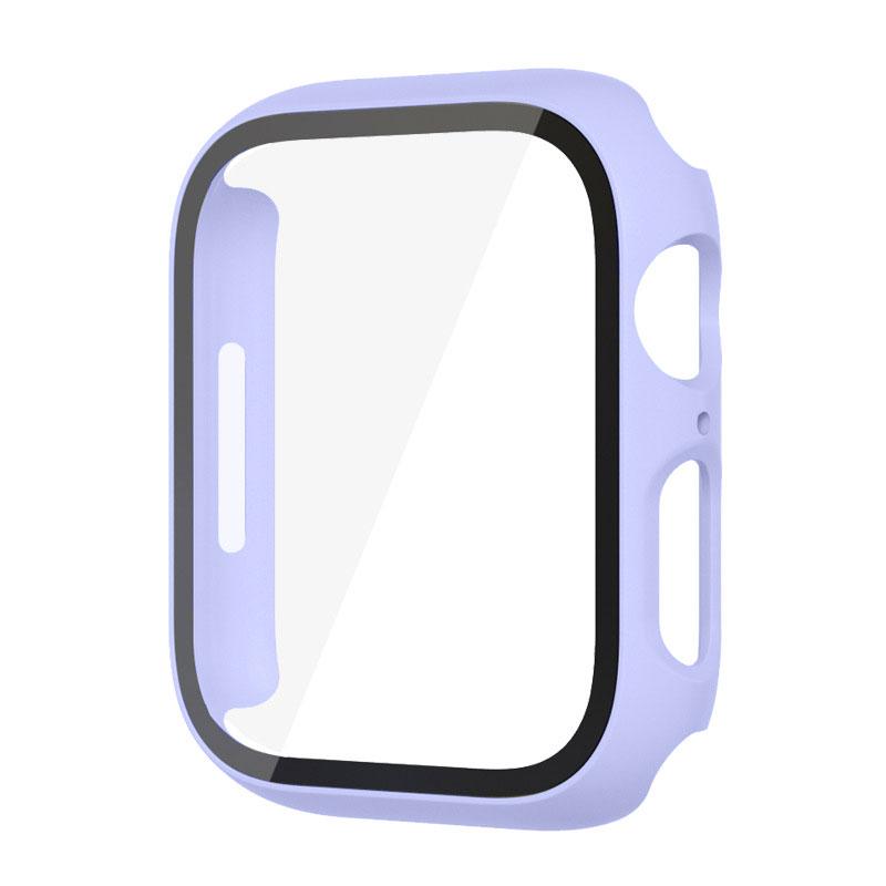 Glass+Case For Apple Watch 8 7 45mm 44mm 41mm 40mm PC Screen Protector Cover iwatch Series 3/4/5/6/SE/7/8 SmartWatch Accessories
