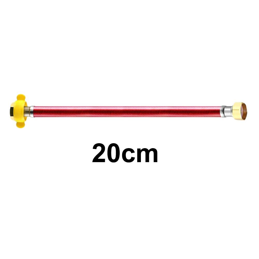 

Universal G1/2 Inch Braided Hose 20/50/80cm Faucet Inlet Hose Bathroom Accessories Red 20cm