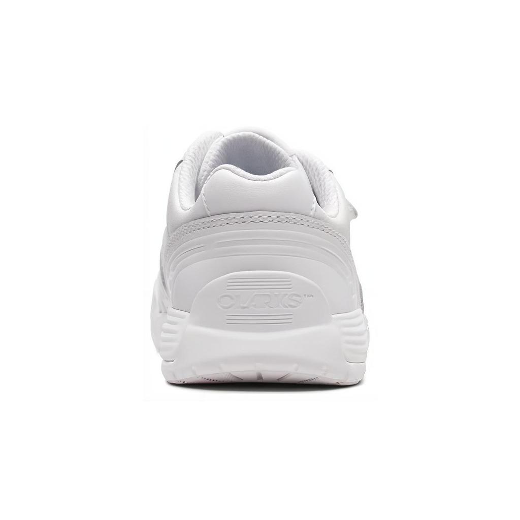 Clarks Leather Round Toe Velcro Non-Slip Low-Top Kids Sneakers White Kids sneakers 261753597