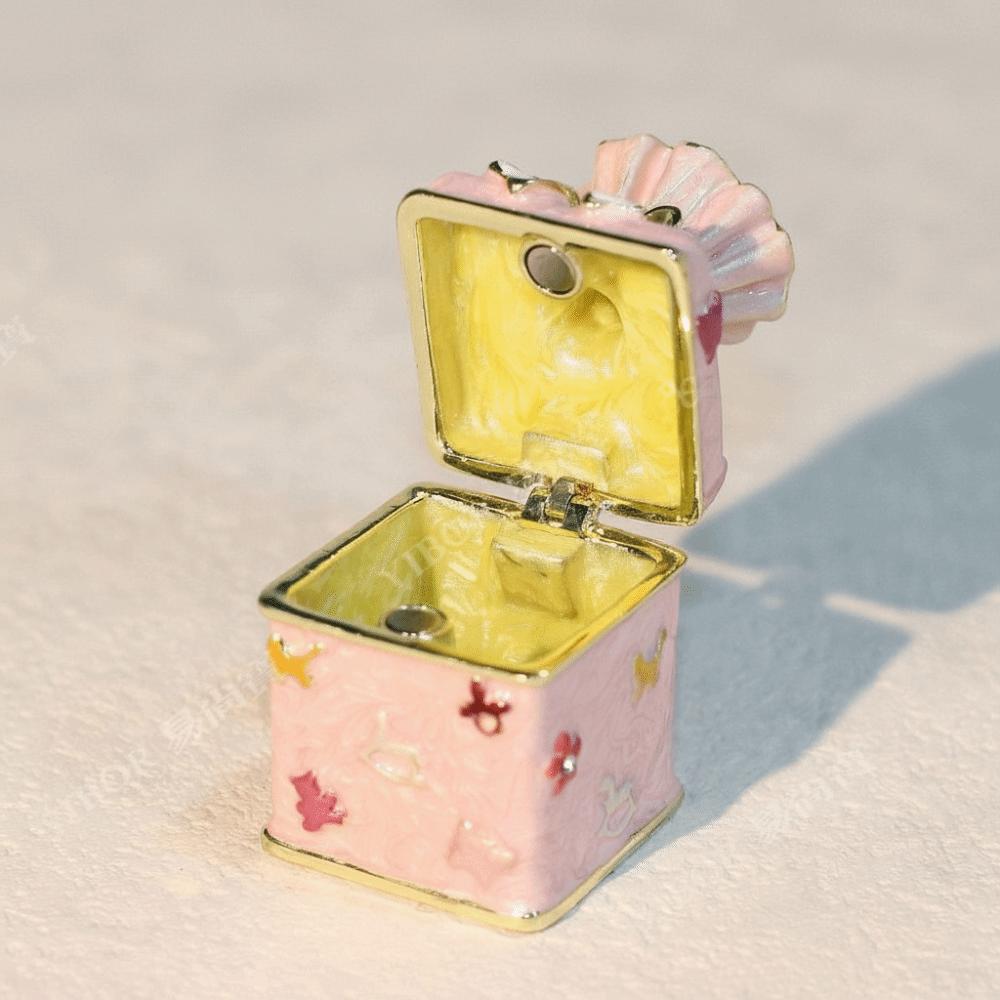 Enamel Color Storage Box Zinc Zinc Zinc Alloy Trinket Box Cute Girl Jewelry Box  Candy Storage
