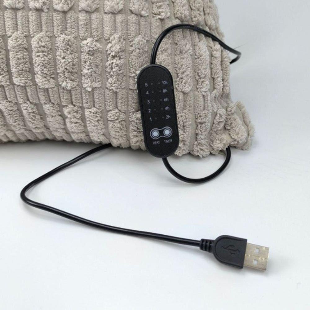 Superweiches Heizplüschkissen USB Elektrisches Heizkissen Multifunktions-Heizkissen Zuhause Büro