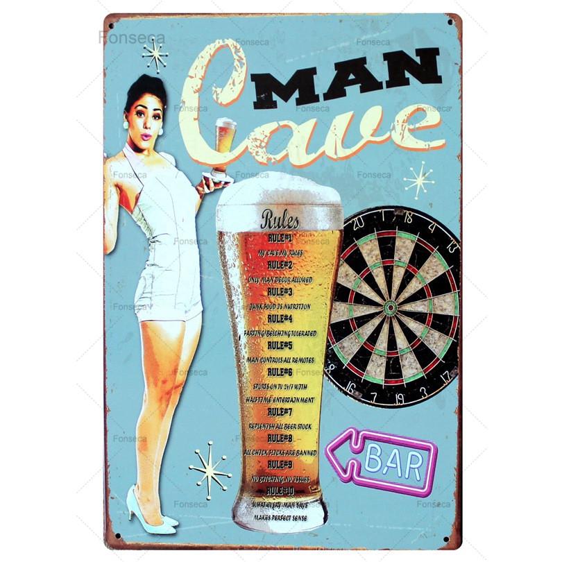 Beer Week Cerveza Vintage Metal Tintin Signs Vodka Retro Plaque  Wall Bar Home Rtrestaurant Decor Cuadros  30X20CM A-5517