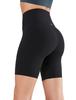 Yvette Yoga Cropped High Seamless Leggings for Size Black Women's Pants, Length, Waist, Soft, Stretchy, Moisture-Wicking, Quick-Drying, Fitness,