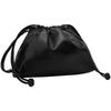 Calvin Klein Cute Drawstring Letter Embossed Pouch Bag Women Shoulder Bag Space-Black DH3771-BAE