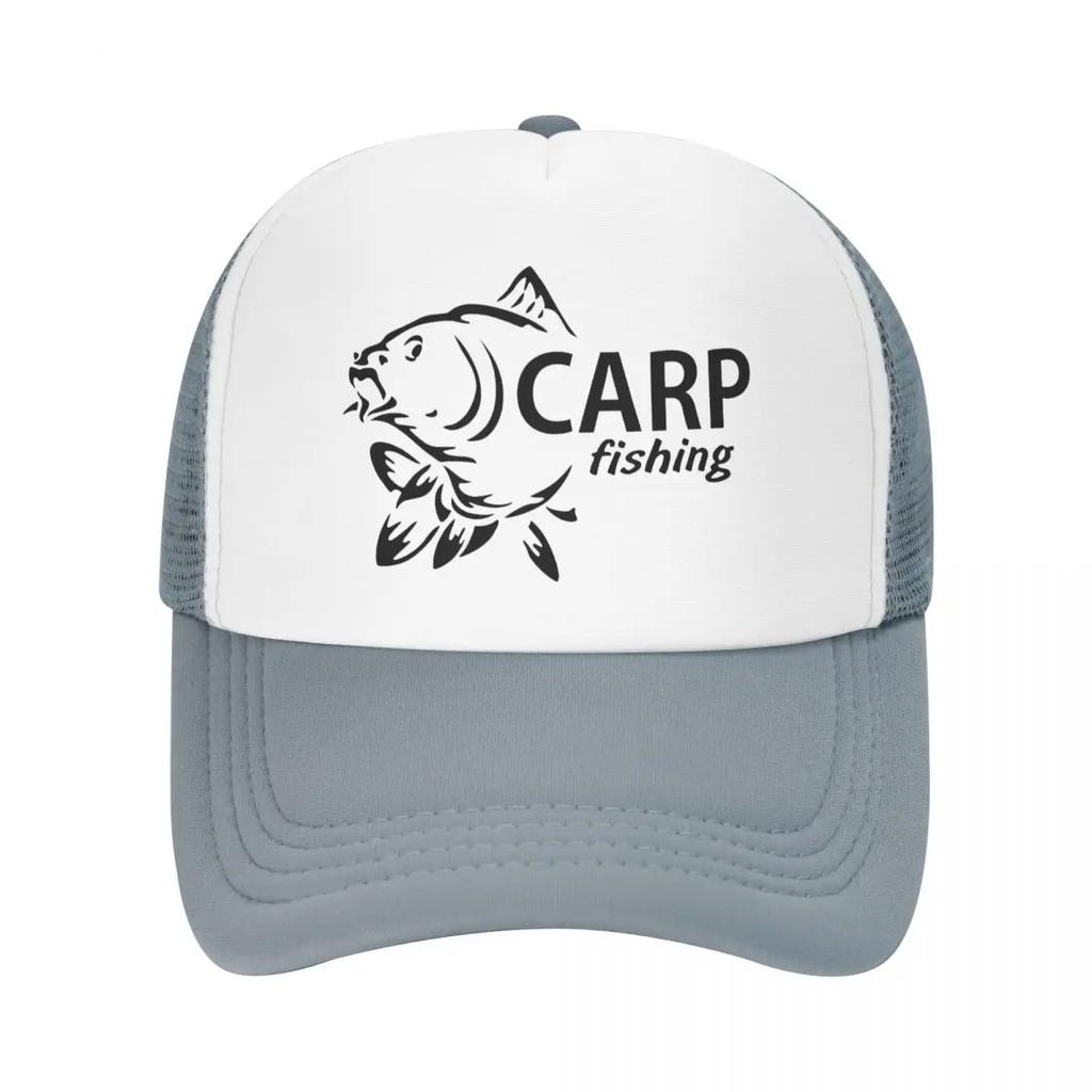 Custom Fishinger Carp Fish FisherUnisex Baseball Cap for Unisex Women Personalized Breathable Trucker Hat Outdoor Snapback Dad Hats