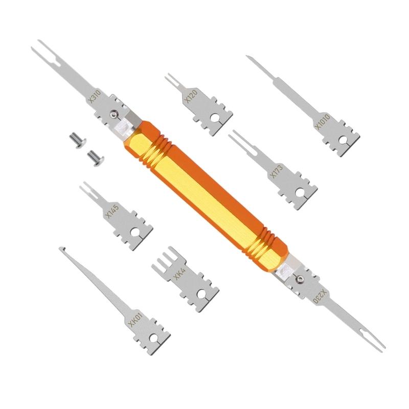 

8Pcs Vehicle Wire Harness Pin Extractor Tool Set Terminal Removal Tool For Quick And Safe Connector Disconnection 1