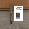 1Pc Ballpoint Pen + 8 Refills Black Blue Red Ink Gel Pen Bullet Tip 0.5mm Rollerball Pen School Office Supplies Stationery Pen