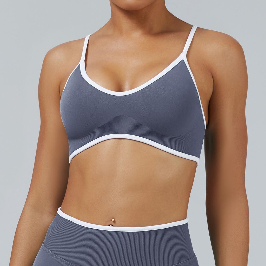 Youthful Activewear Sports Bra With Siliconefree Full Coverage Support For Yoga And Fitness Enthusiasts