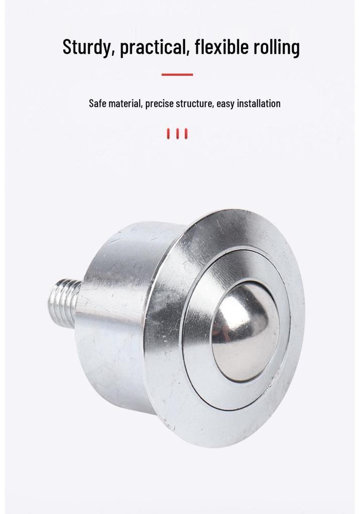 SP8-FL Heavy-Duty Universal Stainless Steel Ball Bearing with Screw Rod for Precision Conveyance