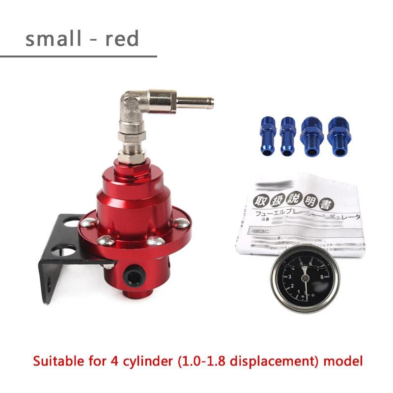 New Universal Adjustable Fuel Pressure Regulator Type With Original Gauge and Instructions