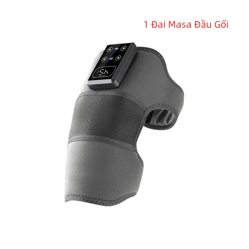 1/2Pcs Cordless Thermal Knee Pad Knee Shoulder Massager Vibration Leg Arm Joint Brace Muscle Relax Joint Brace Muscle Relaxation 1Pcs