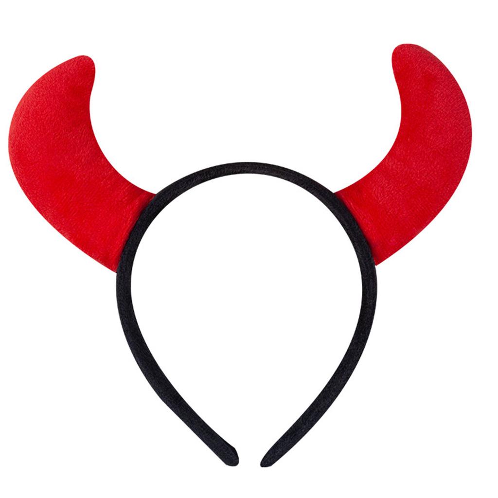 Nastavitelná Halloweenská čelenka s rohy na kostýmové večírky Měkký lehký vlasový doplněk Děti Dospělí Sváteční oslava