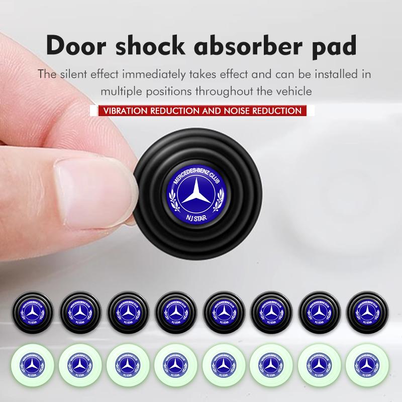 JFZAY1 4/8pcs Anti-collision Car Door Closing Anti-shock Protection For Mercedes Benz AMG A C E S G Class W201 W210 W108 W204 W205 W203