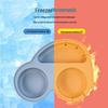 Cross-Border Baby Silicone Tableware: Anti-Fall Eating Tray for Children
