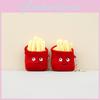 Adorable Cute French Fries Plush Keychain Toy Soft Stuffed Doll For Kids Gifts