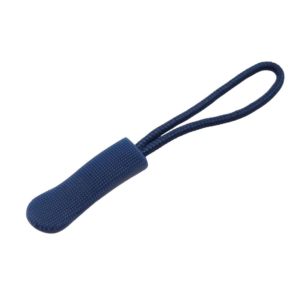 Colored PVC Zipper Pull Rope with Removable Drawstring and Rubber Pull Tab for Bags and Luggage