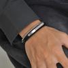 Mprainbow Multi Layered Real Leather Bracelets ,Genuine Leather with Chain Link Wristband,High Quality Mens Jewelry