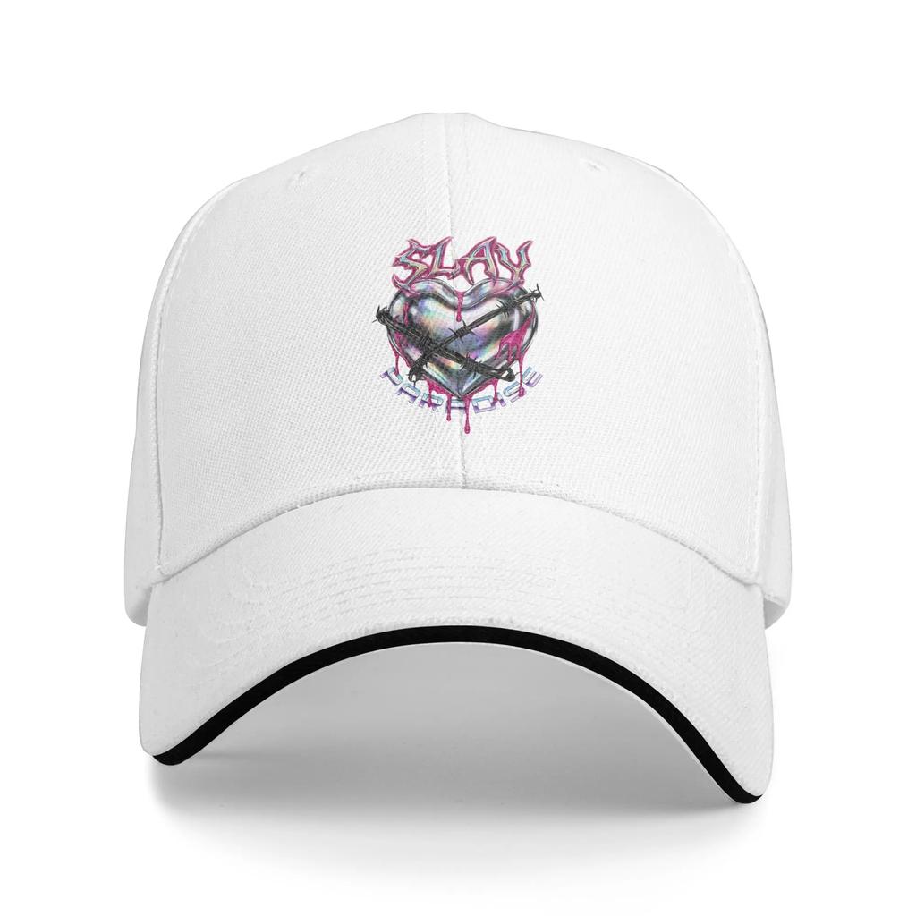 Pink Slayyyter Sun Baseball Cap Summer Fitted Retro Trucker Hat For Unisex Women Outdoor Sport Baseball Caps
