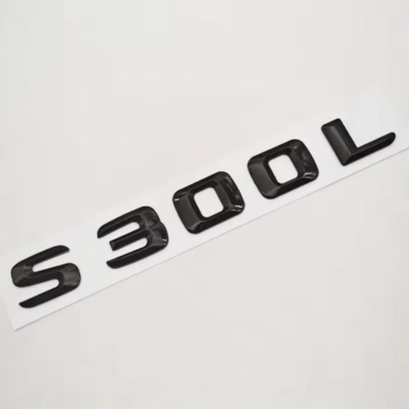3D ABS Car Letters Logo S300L S320L Badge Sticker Emblem Decals For Mercedes Benz S Class S300L S320L V221 V222 Tail Accessories WX4