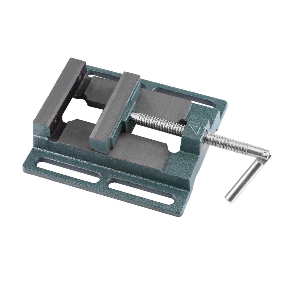4" Opening Size Drill Press Vice Cast Iron Bench Clamp Vise Machine Bench Top Mount  Woodworking