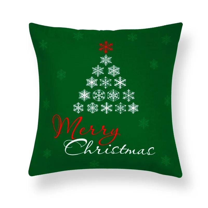 

Наволочки с рождественской тематикой Аксессуары для автомобиля Офис Санта-Клаус Гостиная Диван Домашние наволочки 40x40cm