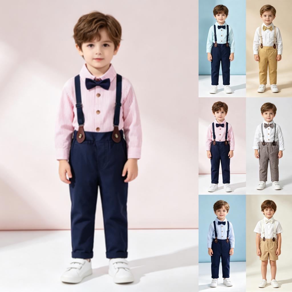 Baby Boy 1st Birthday Suit Outfit Set Korean Toddler and Bowtie for Party
