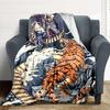 1pc Dragon Tiger Print Blanket - Perfect Gift for Birthdays, Christmas & Halloween- Soft, Warm & Versatile yy250909090