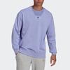Adidas Sport Round Neck Sweatshirt Pullover Men Tops Light-Purple HE4347