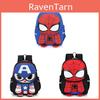 Spider Man Kids Backpack Cartoon Nylon Lightweight School Bag With Cushion Straps For Boys And Girls