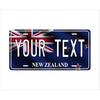 Personalized New Zealand Flag License Plate Metal Sign Car Home Wall Decor