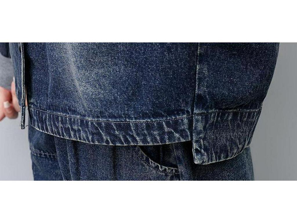 Women's Spring Denim Jacket 2025 - Loose Plus Size Baseball Style