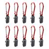 10Pcs Outdoor Camping Tent Clips Awning Tarp Clamp Windproof Tarpaulin Alligator Clips Tighten Lock Grip with Carabiner