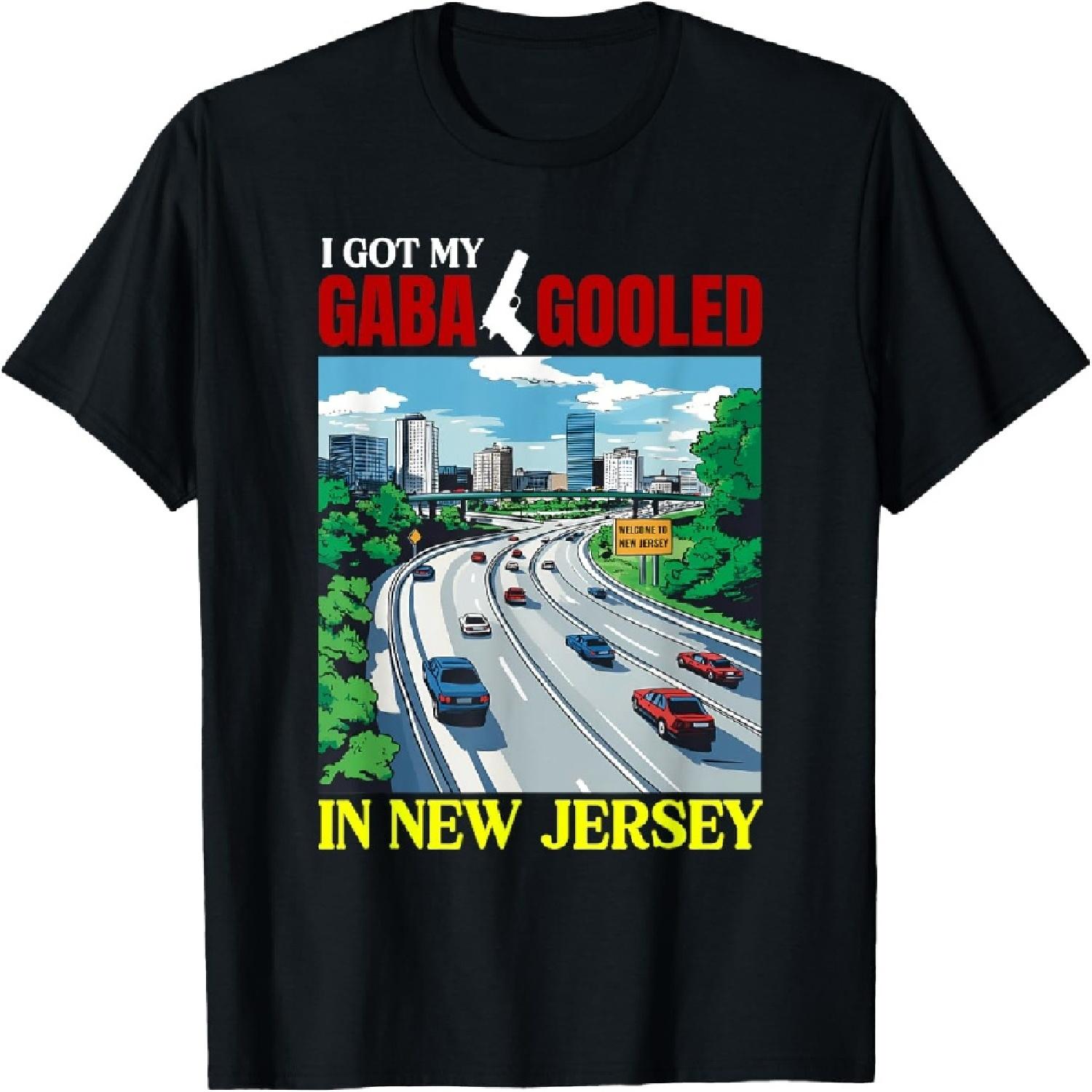 I Got My Gaba Gooled In New Jersey Funny Gabagool T-Shirt XXXXXL разноцветный