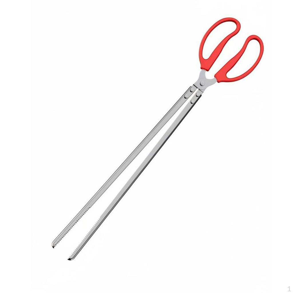 Long Reach Seafood Clamp AntiSlip Grip Stainless Steel Grabber Tongs RustResistant Reacher