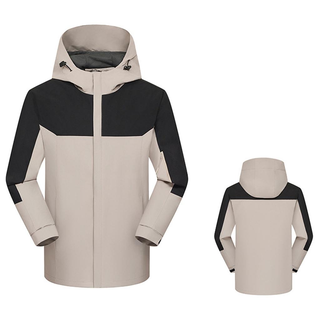 Women's Fashionable Color Blocked Long Sleeved Hooded Outdoor Thin Waterproof Running Sports Jacket, Submachine Jacket