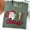 Auntie Comfort Colors Shirt, Christmas Aunt Shirt, Sister Tshirt, New Auntie Tee, Santa Xmas Gifts