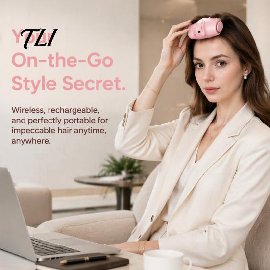 Electric Hair Volumizing Clamp 2Pcs Cordless Heated Volume Clip, Root Lifter Comb for Fine Flat Clip Bangs Styling, USB Rechargeable with