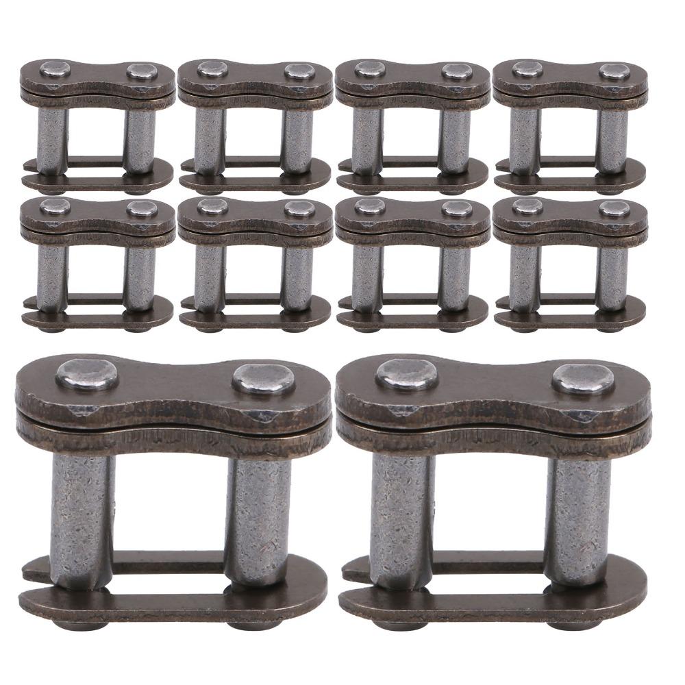 10Pcs Easy Installation 25H Chain Master Link Iron Roller Chain Connecting Links  Electric Scooter