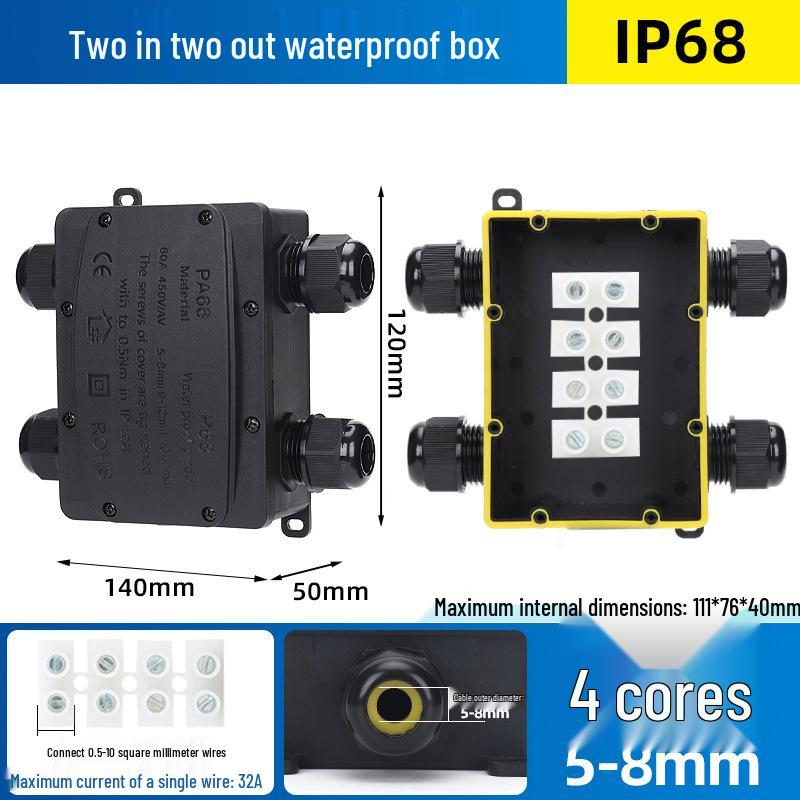 IP68 Waterproof Outdoor Junction Box with Terminals for Street Lights