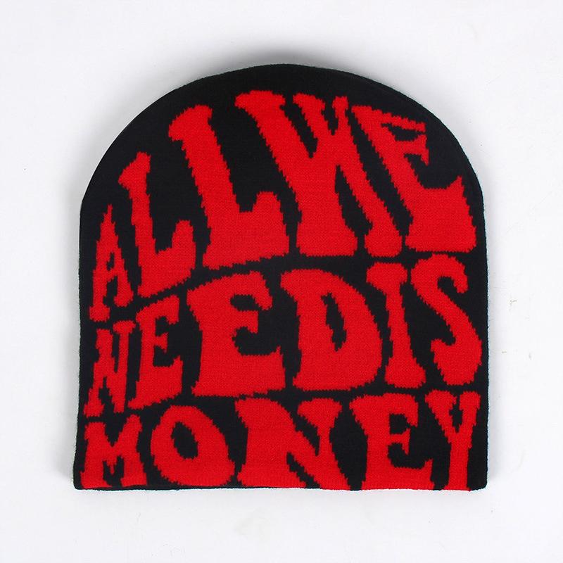 

Винтажная шерстяная акриловая вязаная шапка Y2K, женская зимняя теплая шапка-бини в стиле Харадзюку, повседневная кепка Skullies для улицы