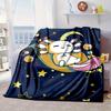 Fantasy Axolotl Moon Night Sky Blanket Flannel Blanket for bed, sofa, Camping, Hiking, Picnic Essentials, gift for family Fan gifts